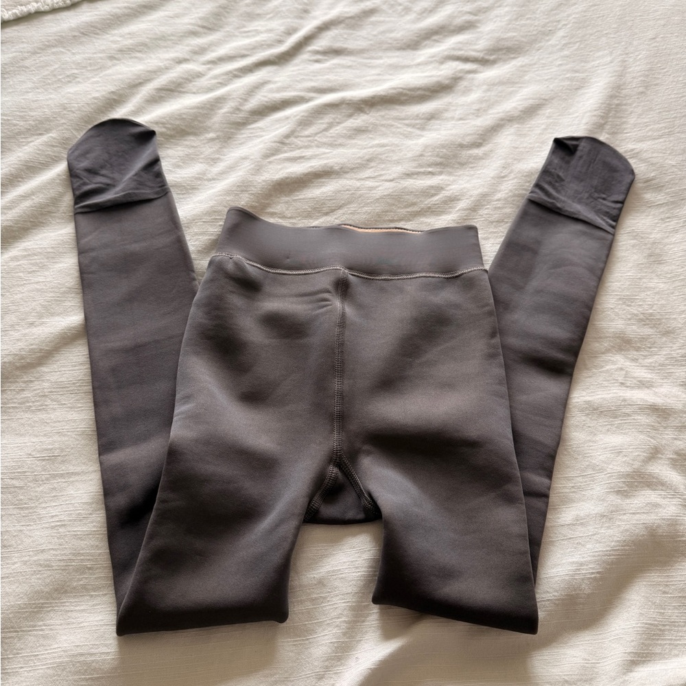 Taupe/Gray Fleece Lined Tights